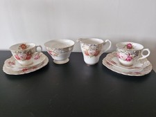 Tea For Two, Bone China 2 Trios Plus Milk jug And Sugar Basin