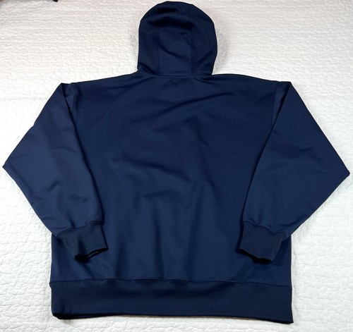 Atlanta Braves Hoodie Men's XL Blue Majestic ThermaBase Insulated Sweatshirt MLB - Picture 6 of 14