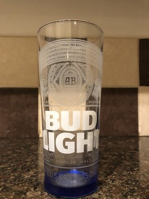 Bud Light Pint Glas blau 