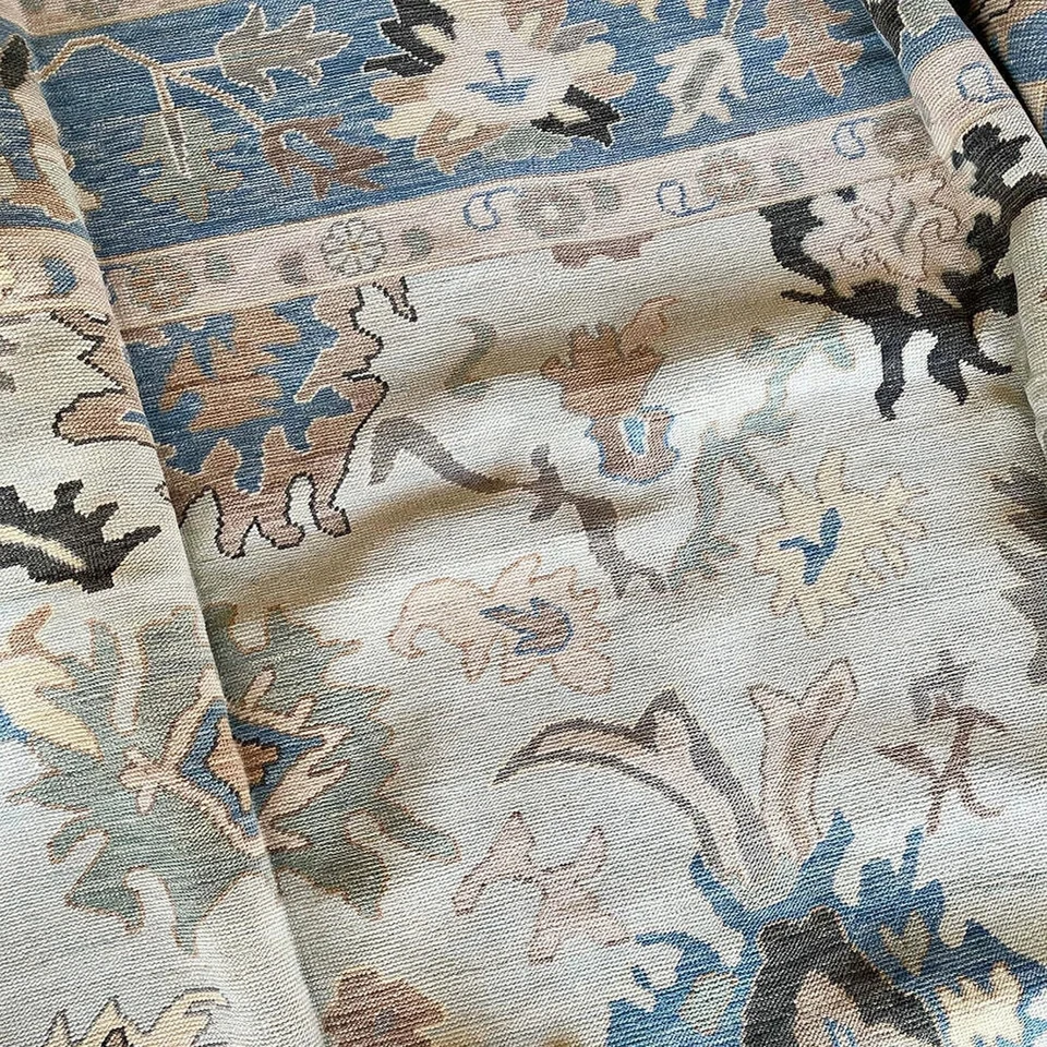 Alfombras Oushak vintage 8x11 9x12 10x14 12x15 alfombra grande anudada a mano para sala de estar Foto 2 de 4