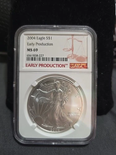 2004 American Silver Eagle NGC MS69 EARLY PRODUCTION