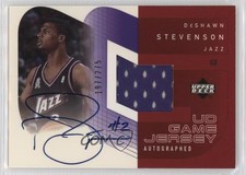 2002-03 Upper Deck UD Game Jersey 197/275 DeShawn Stevenson #AU-DS Auto 05fy