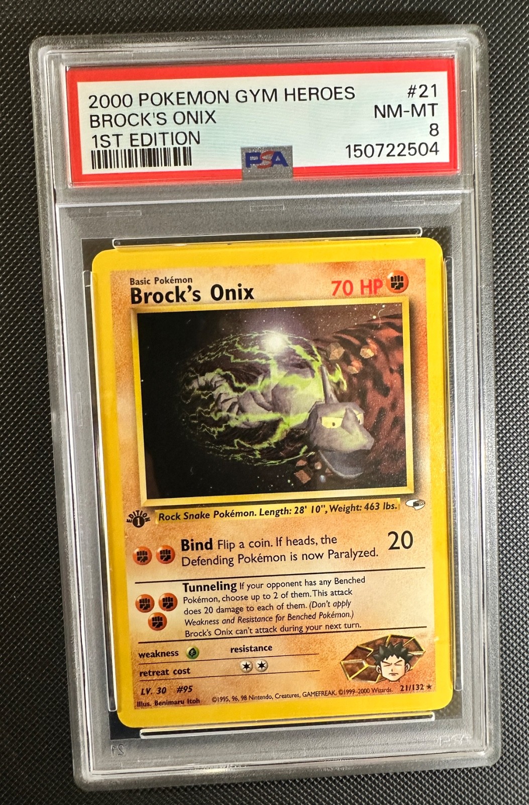 first edition onix pokemon card eBay Auction Item 401945828612 TCG Cards 1996 Japanese Basic Onix 056/102 Base Set (Shadowless)