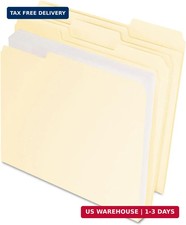 Pendaflex Double Stuff File Folders, Letter Size, Manila, 1/3 Cut, 50/BX 54459E