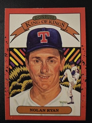 RARE ERROR 1990 Donruss Nolan Ryan King Of Kings  #665 All-Star Multiple Errors!