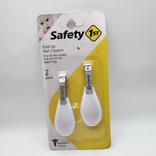 2 Pack Safety 1st Hospital Choice Fold Up White Nail Clippers