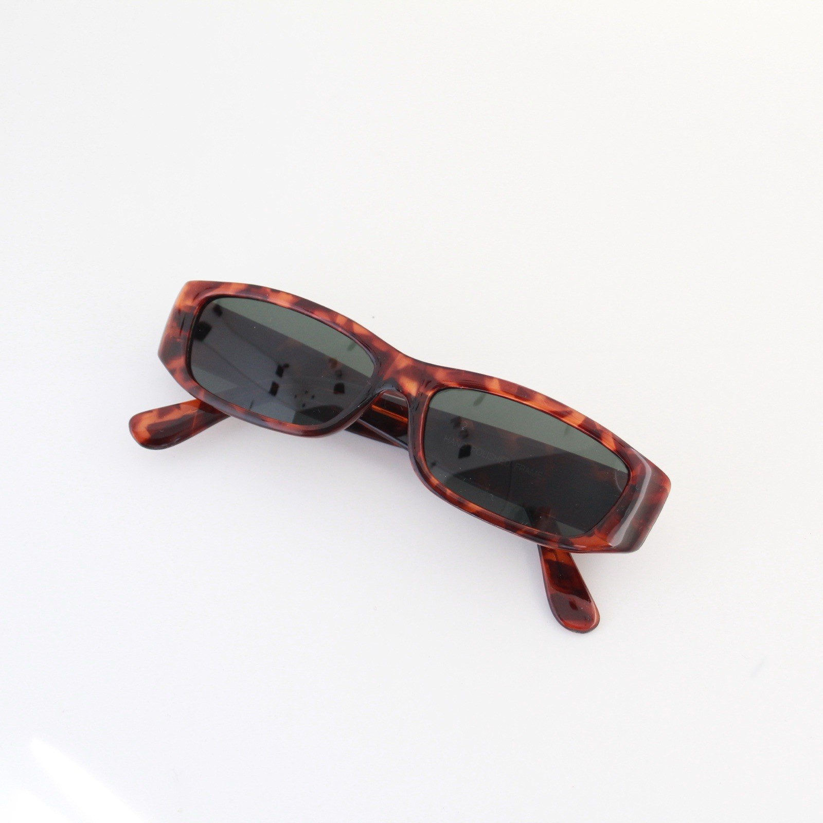 Vintage Tortoise Rectangle Sunglasses Classic Gen… - image 4