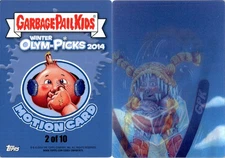 2014 Topps Garbage Pail Kids Winter Olym-Picks Motion Card #2 Frigid Bridget