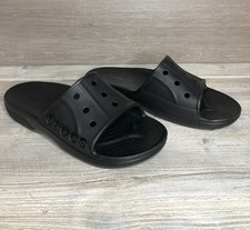 Crocs Baya II Iconic Comfort Black Slide 208215-001 Size Mens 10 Womens 12