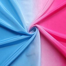 47''Wide Glossy Dance Stage Material Gradual Ombre Fabric Koshibo Nontransparent