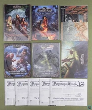 The Dark Eye RPG Lot (Character Sheets, Quick Start, 3 adventures, newspapers)