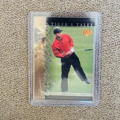 Tiger bounces back at Pebble beach 7/6/00 Upper Deck 2001