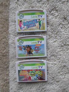 3 Leap Frog Leap TV Games Paw Patrol/ Letter Factory/ Dance & Learn