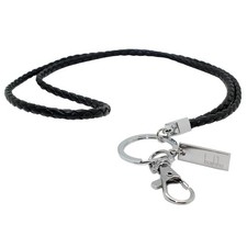 boshiho Office Lanyard, PU Leather Necklace Lanyard with 16 inch L, Black