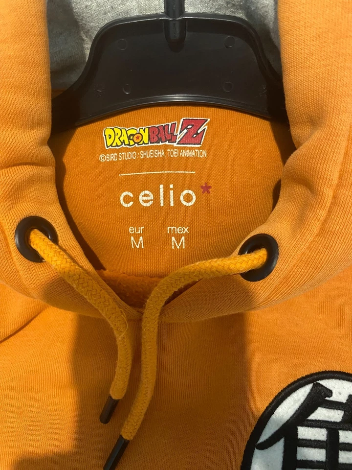 Sweat à Capuche Dragon Ball Z Celio Orange Taille M – DBZ Fan Manga Collector - Photo 4/4