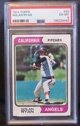 1974 Topps - Nolan Ryan #20 PSA 6, EX-MT