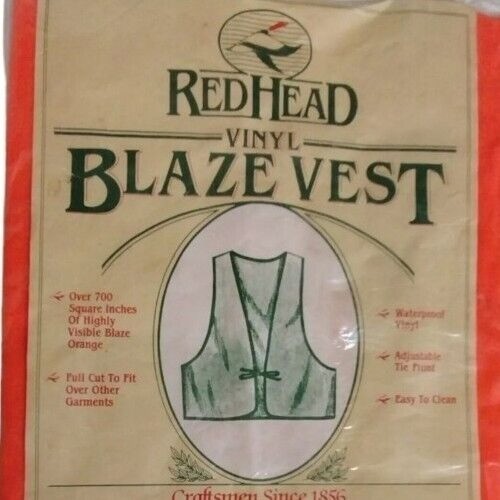 Cabelas Red Head NEW Men's Vest XL Orange Blaze Hunting Visibility Safety - Picture 1 of 10