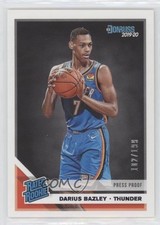 2019 Panini Donruss Rated Rookie Press Proof Purple /199 Darius Bazley #249 0ks3