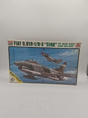 1/48 Scale ESCI, Fiat G.91R-1/R-3 Gina Jet Model Kit #SC-4027 BN SEALED