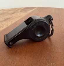 Vintage U.S. Navy Black Whistle With Cork Ball WWII Military - Made In USA