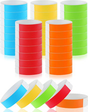 Paper Wristbands for Events, 500 Pcs Disposable Wrist Bands, Mixed Colored