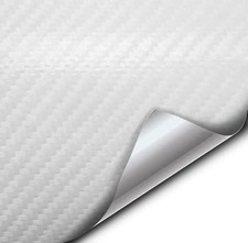 Vvivid Xpo White Carbon Fiber Car Wrap Vinyl Roll With Air 1ft X 5ft White