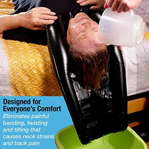 Inflatable Hair Washing Tray for Sink and Bedside - Comfortable Portable - Picture 6 of 8