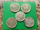 1915D 16S 20S 24D 24S  Buffalo Nickels. Restored Hole Fillers. Actual Coins
