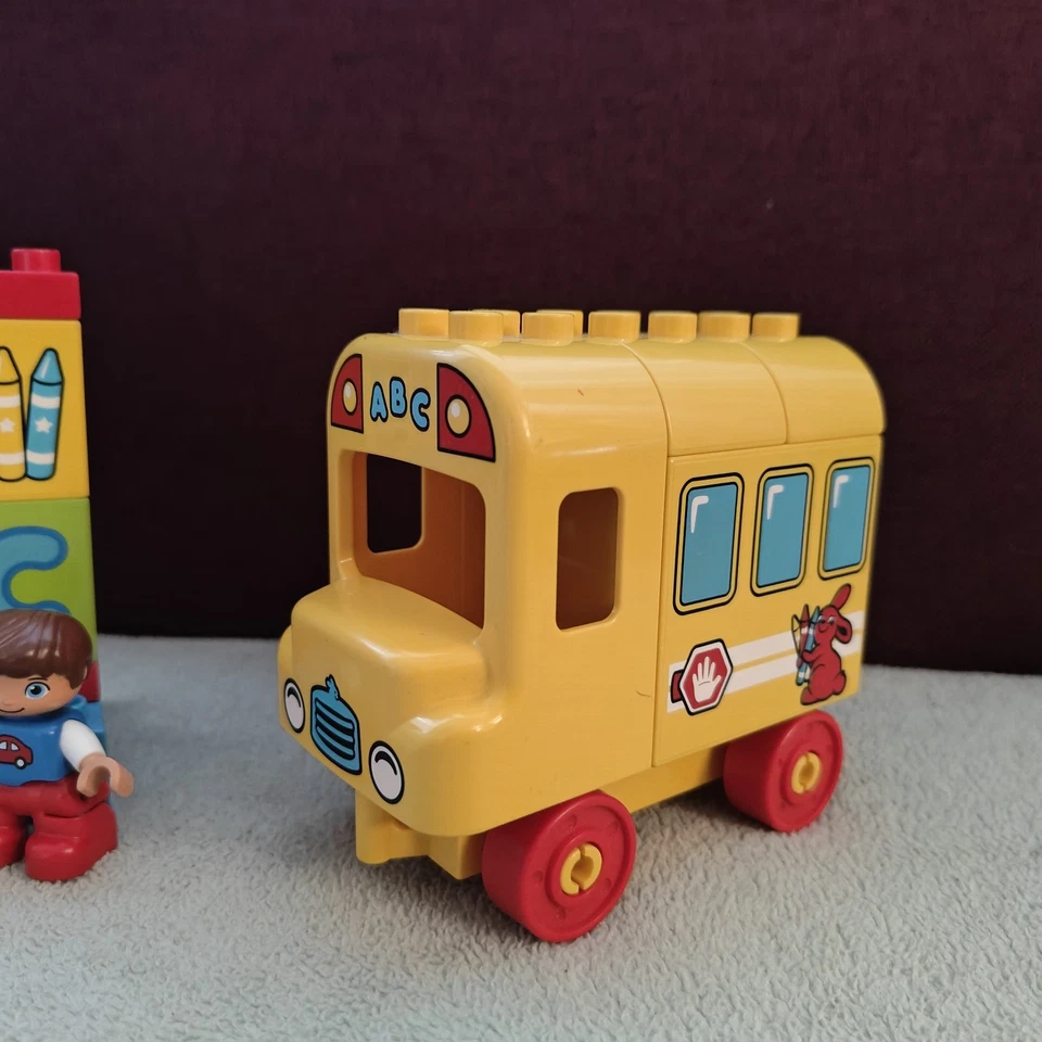 Duplo Lego 10603 - Mon Premier Bus - Complet - Ecole Enfants Chiffre Lettre - Photo 3/4