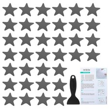 36 Pcs Star Bathtub Non Slip Stickers 4.13x4.13 Inch, Gray