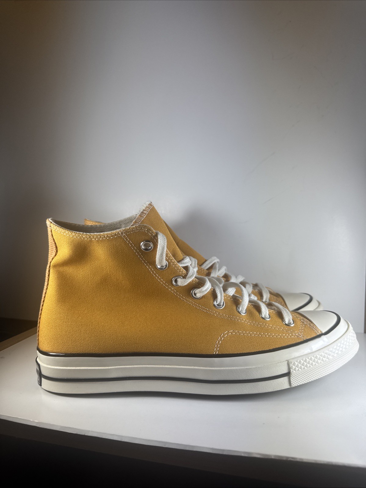 Size 12 Men’s Converse Chuck Taylor All Star 70 High Sunflower Canvas Sneakers