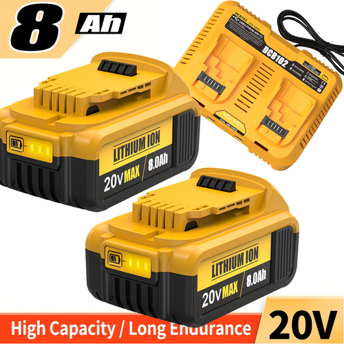 2Pack For DeWalt 20V 20 Volt Max XR 8.0AH Lithium Ion Battery 2Pack For DeWalt 20V 20 Volt Max XR 8.0AH Lithium Ion Battery