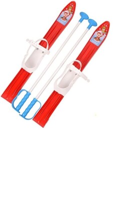 Skibindingen en stokken Kinderen Ski Kinderen Plastic 6 Kleuren 70 cm, roze