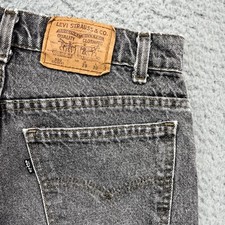 Vintage Levis 550 Student Jeans Mens 29x30 Black Tab Faded Wash USA 90s Tapered