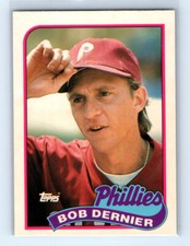 1989 Topps Tiffany # 418 Bob Dernier Phillies
