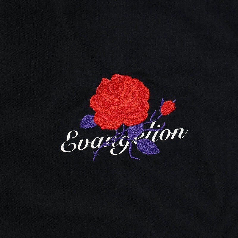 evangelion RADIO EVA A224 EVA-01 Flower Embroidery T-Shirt β