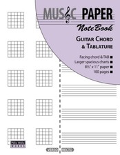 Music Paper Notebook - Guitar Chord  Tablature