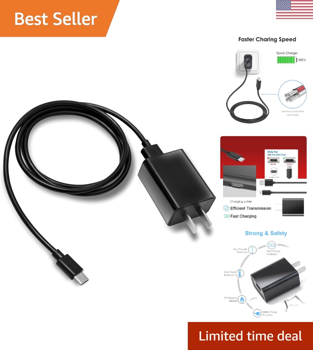 Wall Charger for All-New Kindle Fire 2020, 2021, 2022 2023 Release, Paperwhit...
