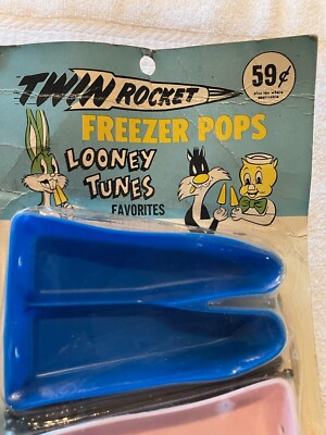 Super Rare! 1960 Looney Tunes Twin Rocket Freezer Pops Popsicle NIP