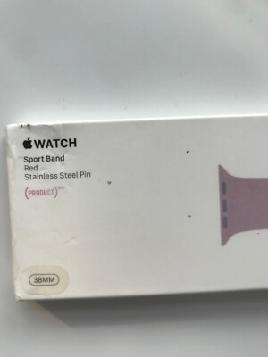 Original Apple watch Sport Band 38mm 40mm Silver Pin Product Red 2nd Generation