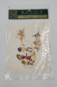 Vintage Decoupage Print School Yard Morris Manufacturing 1972