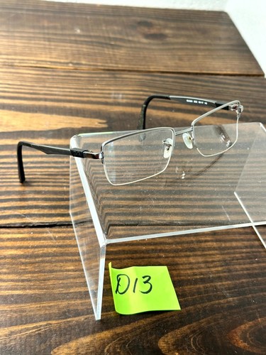 Ray-Ban RB6263 2502 Unisex Polished Gunmetal Rectangle Half Rim Eyeglasses Frame