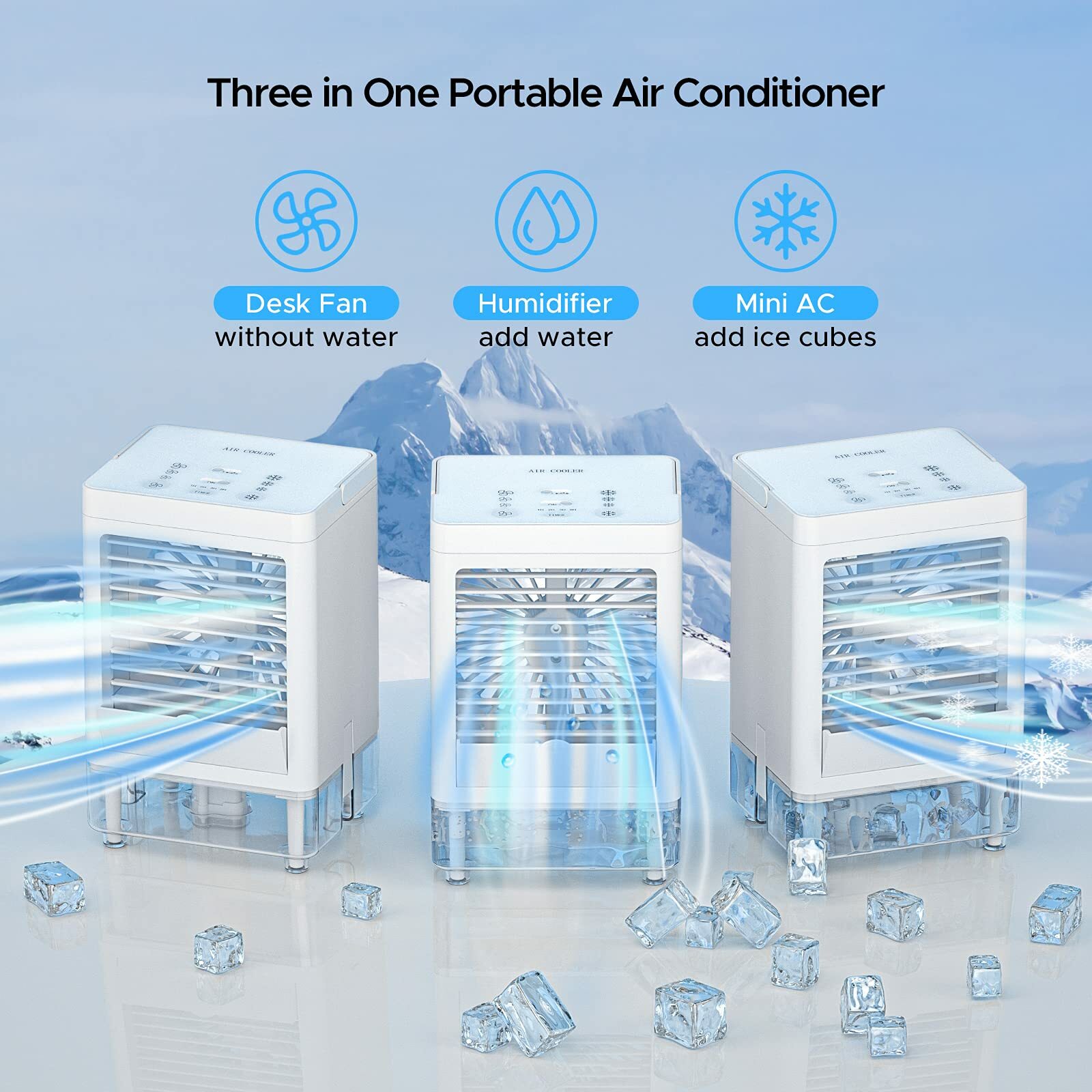 Neofeel Portable 5000mAh Rechargeable Battery Operated Air Conditioner