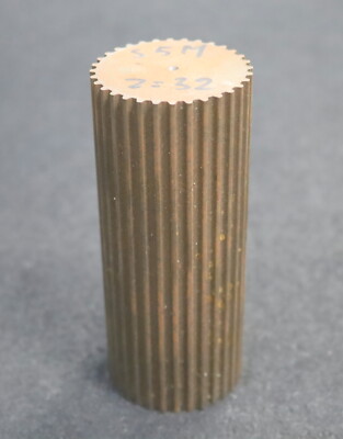 Steel Gear Shaft Toothed shaft S5M-32 Profile: S5M 32 Tooth GL Serrated 120mm
