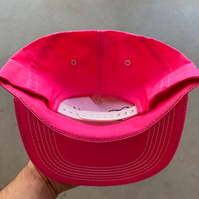 Vintage Snapback Hat Neon Pink Fluorescent Cap | eBay