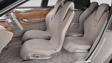 Cars nissan terra Desk Mat Stitched