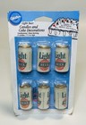 Wilton Light Beer Cans Cake Candles 6 Pack Decorations NOS New Old Stock Sealed