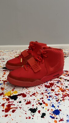 NIKE AIR YEEZY 2 SP RED OCTOBER SZ 10.5 508214-660 KANYE WEST 2014