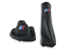 F�R BMW E81 E87 automatik 1-er SCHALTMANSCHETTE HANDBREMSSACK STICKEREI M