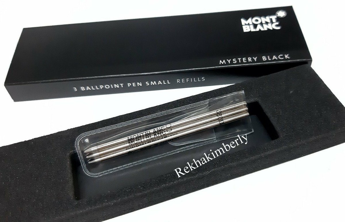 MontBlanc Ballpoint Pen SMALL Refills Mystery Black 3pcs/Box Germany 105156